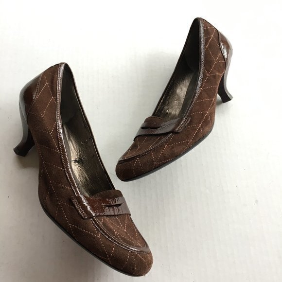 Franco sarto L-JULY suede leather loafer pump - Picture 3 of 7